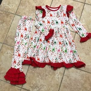 Girls cute Christmas outfit
